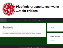 Tablet Screenshot of pfadfinder-langenwang.at